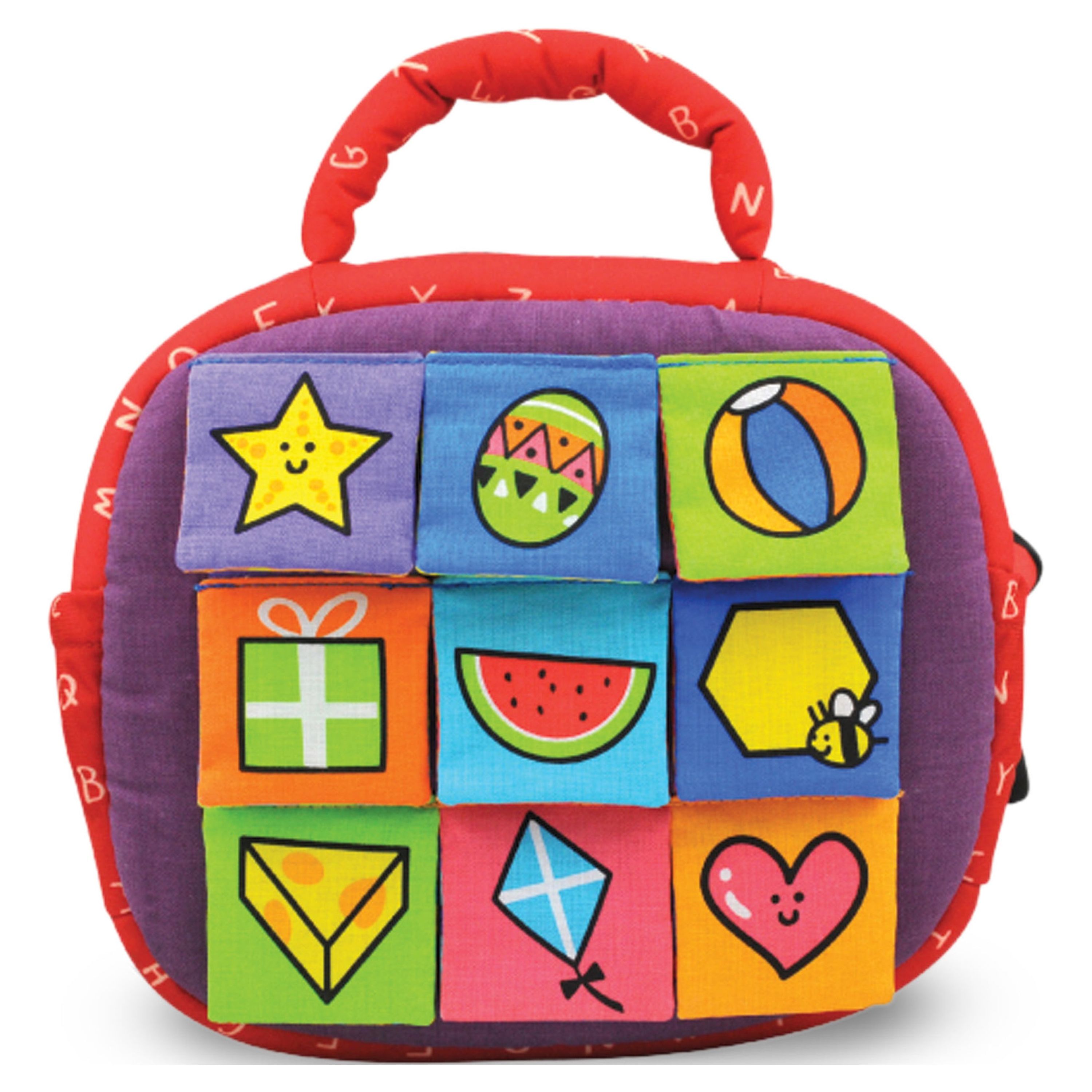 Melissa & Doug K's Kids Take-Along Shape Sorter Baby Toy With 2-Sided Activity Bag and 9 Textured Shape Blocks - image 5 of 11