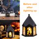 thumbnail image 4 of Lámpara de mano de Halloween Jack-O-Lantern, decoraciones de Halloween, vela electrónica LED, decoración de ambiente, velas fantasma, lámpara de viento para cerca de patio, terraza o patio, 4 of 5