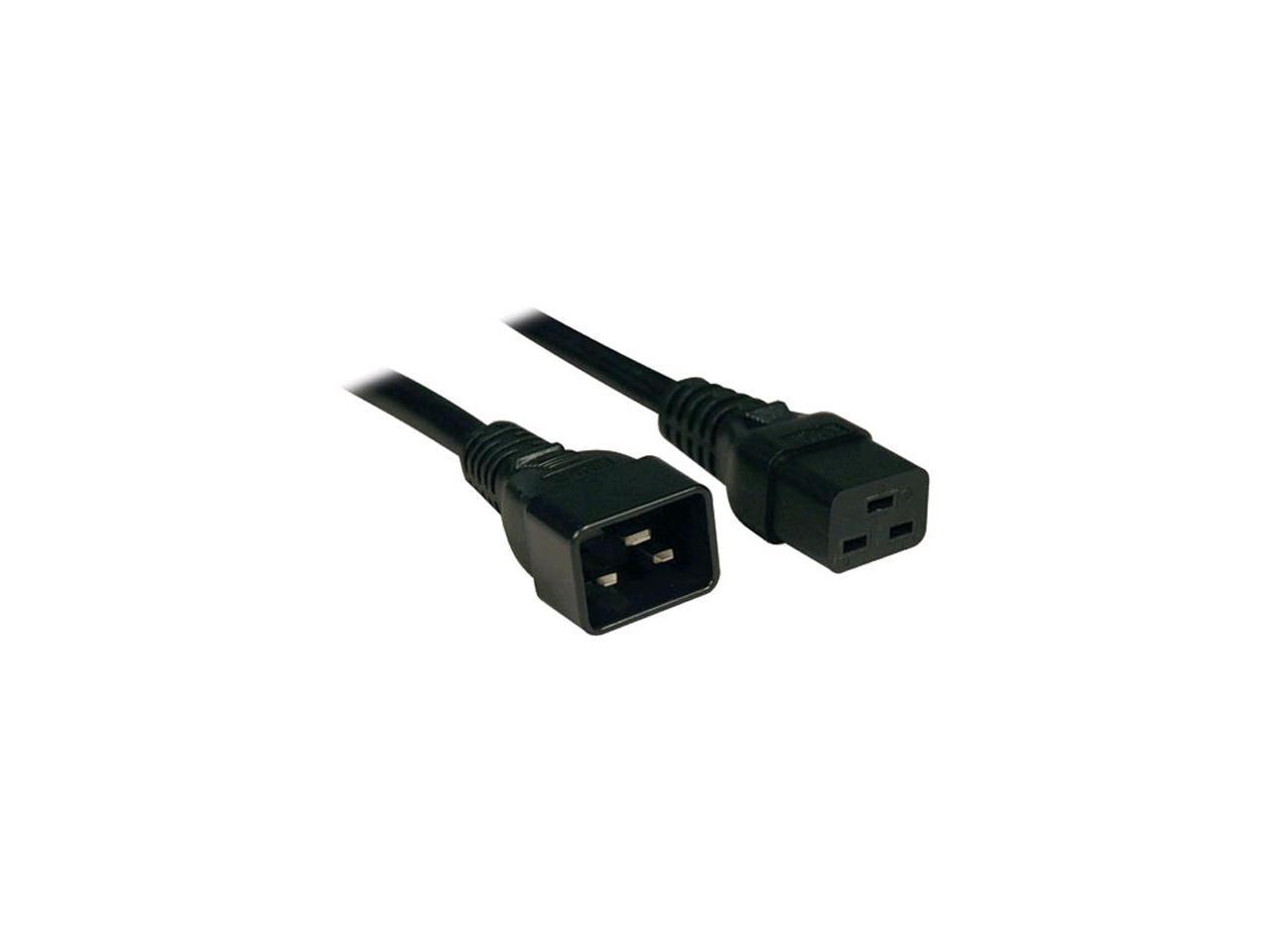 Tripp Lite Heavy-Duty Power Extension Cord, 15A, 14 AWG (IEC-320-C19 to IEC-320-C20), 3 ft. (1 m) (P036-003-15A) - image 4 of 19