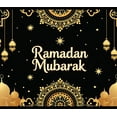 thumbnail image 5 of LUUFILx Ramadan Mubarak Backdrop Decorations Lanterns Crescent Stars Mosque Celebration Party Supplies Banner Ramadan Kareem Festive Display Photography Props, 5 of 9