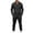 Black%GC%, variant on Men's Sweatsuit 2 Piece Sets Casual Men's Jogging Tracksuit Set Patchwork Color Zip Cardigan Hoodie Pants Sweat Suit for Men Cozy Fall Winter Athletic Track Suit Outfits