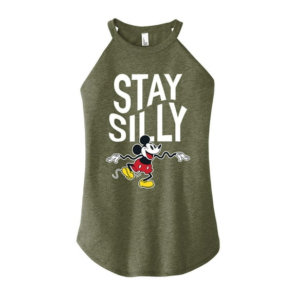Mickey & Friends - Stay Silly - Juniors High Neck Tank Top