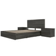 thumbnail image 1 of Nexera Milo Ensemble de Chambre Réversible 4 Pcs, Gris, Grand, 1 of 6