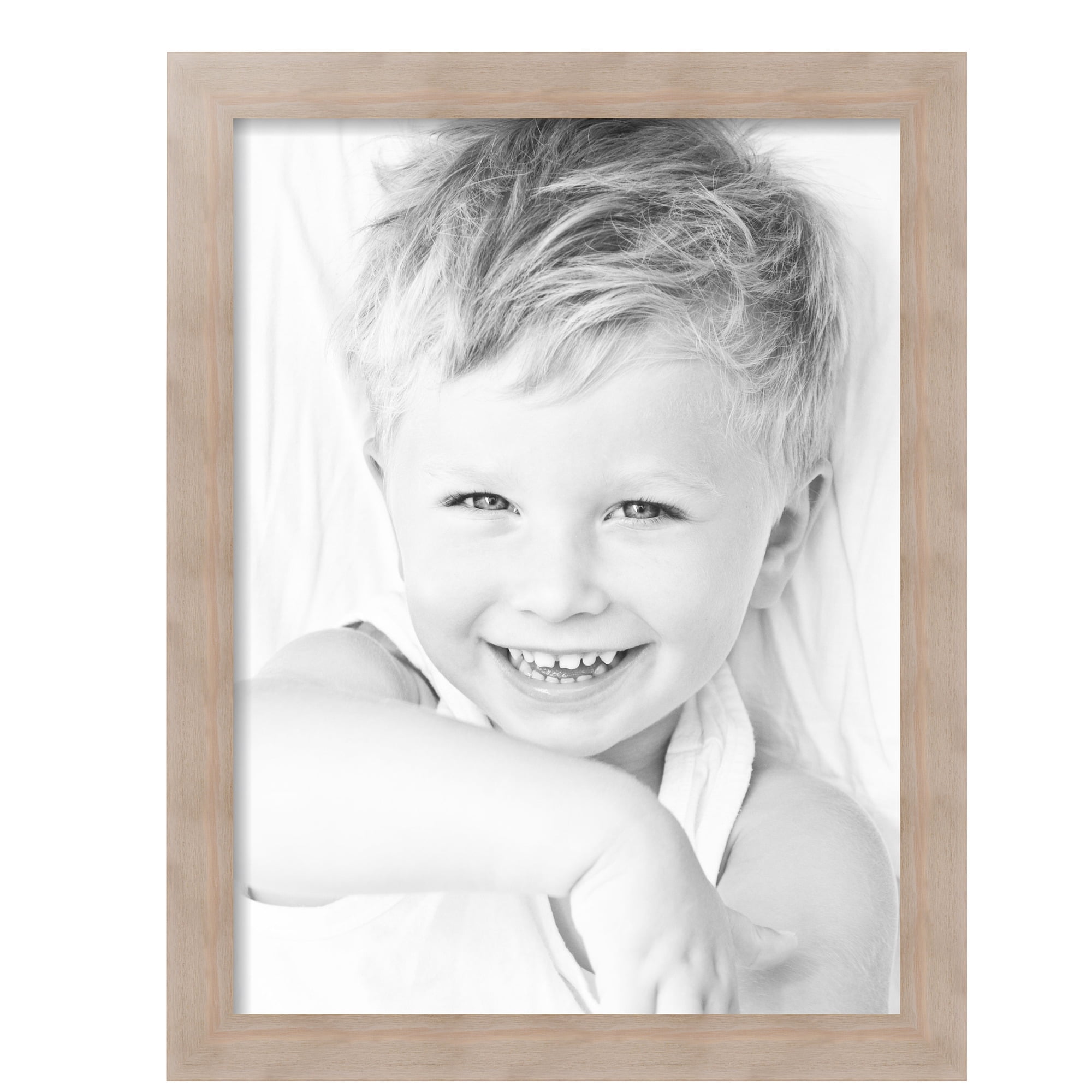 ArtToFrames 18" x 24" Clear Stain Picture Frame, 18x24 inch White Wood Poster Frame (WOM-4290), 5 Pack