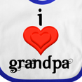 thumbnail image 4 of Inktastic I Love Grandpa Boys or Girls Baby Bib, 4 of 4
