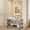 Gray, variant on Shoe Rack, 3-Tier Shoe Organizer, Non-Woven Storage Shelf, Upright or Upside Down, for 16-20 Pairs, Stackable, for Entryway, 11.8 x 36.2 x 21.7 Inches, Gray