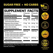 REAL KETONES Fat Burner BHB + Caffeine Capsules 80 ct