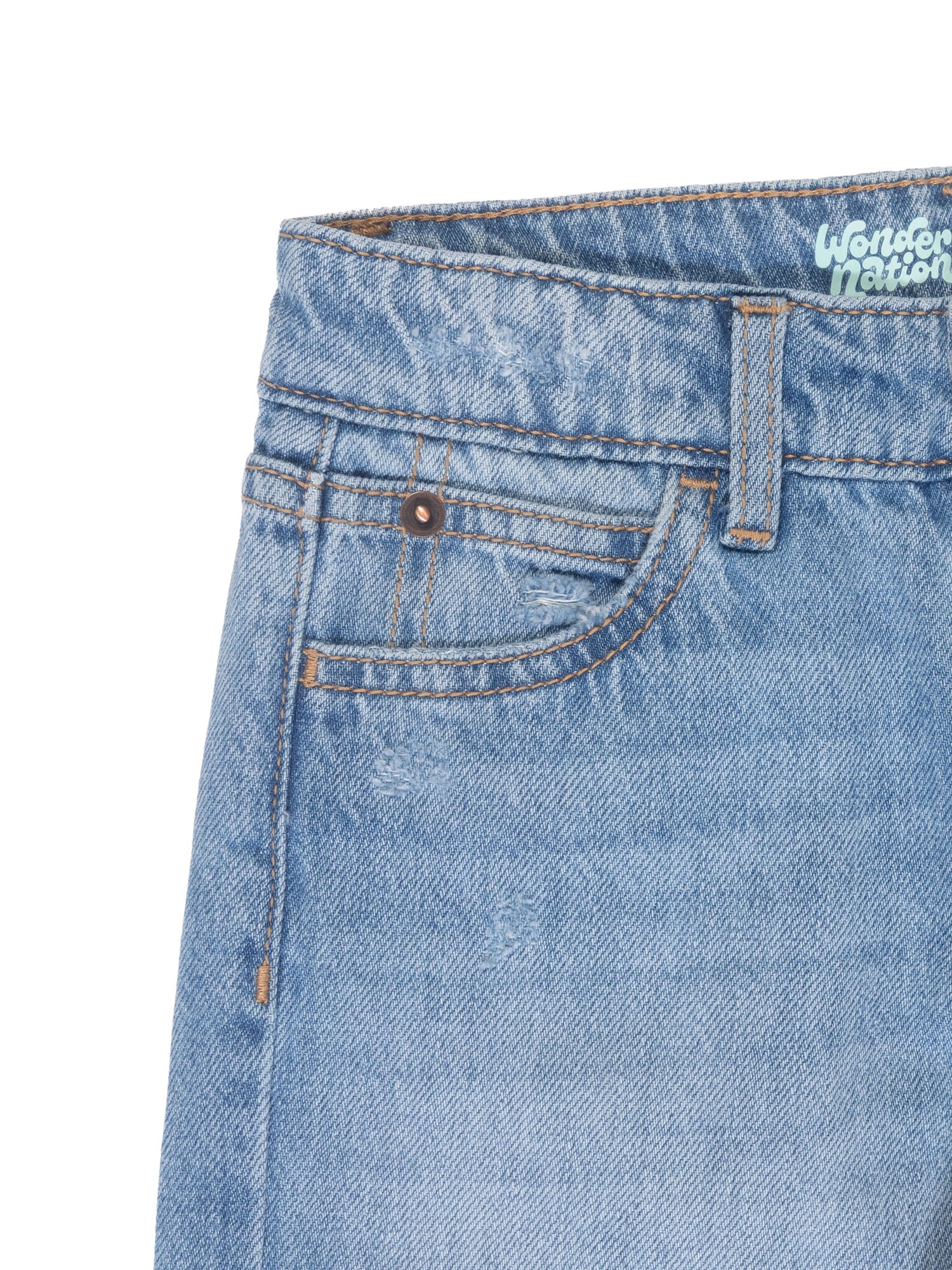 Wonder Nation Girls Baggy Wide Leg Jean, Sizes 5-18