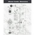 thumbnail image 5 of Wowow 6 Modes Wall Mount Rotated Showerhead & Handheld Shower 3 Piece, 5 of 7