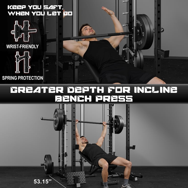 S1-V4 Smith Machine, 2000LBS Power Cage with Cable Crossover