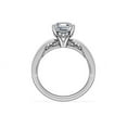 thumbnail image 2 of 1.15 Ct Brilliant Asscher Cut Natural Diamond Asscher Solitaire Engagement Ring for her Solid 14K White Gold Size 5.5, 2 of 8