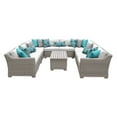 thumbnail image 5 of Coast 11 Piece Outdoor Wicker Patio Furniture Set in Beige, 5 of 10