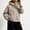 Khaki, variant on SEMPAI Waterproof Rain Jackets for Women Windproof Jacket Women Hooded Fashion Long Sleeve Coat with Pocket Loose Zipper Sports Suit Black L