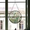thumbnail image 3 of Coworker Christmas Gift - Lily of The Valley Flower Green Plant Christmas Stained Glass Hanging Ornament - Nature-Inspired Holiday Tree Decoration, Xmas Gift for Mom, Dad, Family, Friends, 3 of 3
