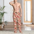 thumbnail image 2 of Fotbe Dragonfly Mushroom Pantalones de Pijama para Hombre, Pantalones de Dormir, Pantalones de Casa con Cintura Ajustable y Bolsillos-X-Large, 2 of 6