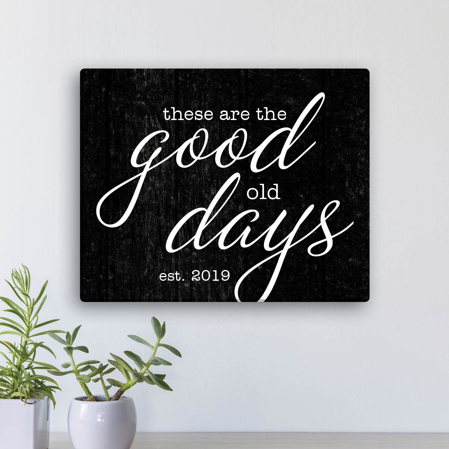 The Good Old Days Personalized 16x20 Canvas