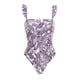 thumbnail image 3 of MKLEKYY Trajes De Baño Mujer Completo Women 1 Piece Swimwear+1 Piece Cover Up Two Piece Vintage Print Swimsuit Monokini Bikini 2 Piece Swimsuits Two Piece Tankini Set 2140, 3 of 4