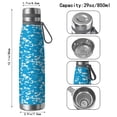 thumbnail image 3 of Camouflage 29oz Stainless Steel Insulated Thermos with Tea Filter, 360° Printed Travel Bottle, Leakproof BPA-Free Flask with Anti-Slip Base, 304 Inner & 201 Outer, Vacuum Cup, 3 of 6