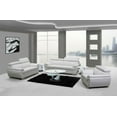 thumbnail image 2 of Home Roots 329522 Captivating Leather Sofa Set, White - 114 in., 2 of 2