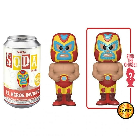 Funko Soda Luchadores Iron Man Lucha Libre Vinyl Figure 4 inches Collector Can