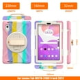 thumbnail image 7 of For Lenovo Tab M9 Case 9.0 inch 2023 Released TB-310FU, 360 Hand Strap, Shoulder Strap, Kickstand, Rugged Drop Protection, Colourful Pink, 7 of 7