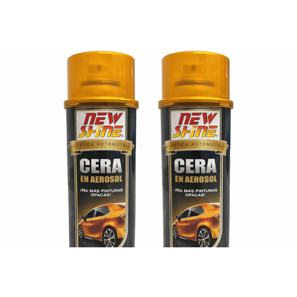 Combo New Shine Cera en Aerosol | Paquete de 2 Piezas Abrillantador de Carrocería