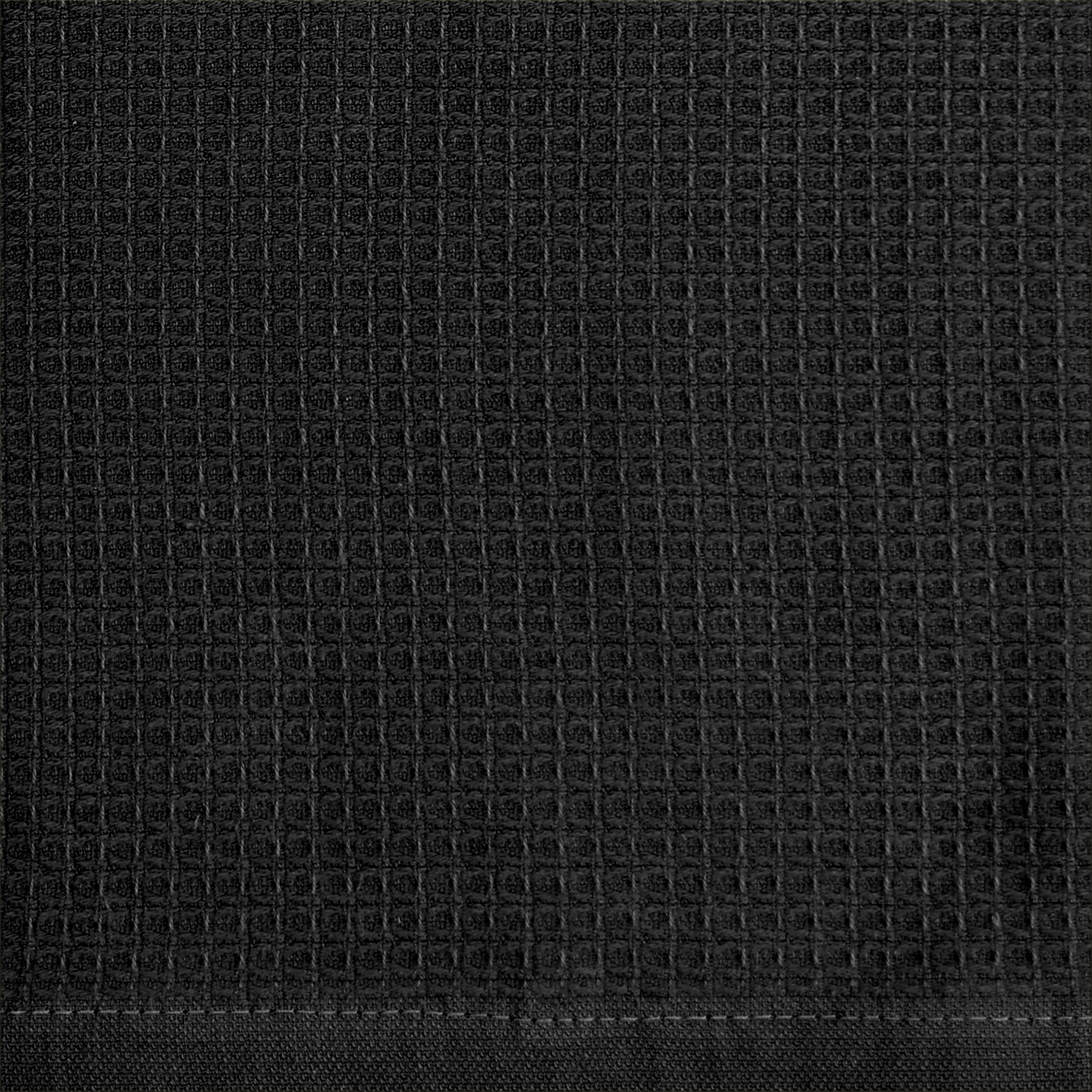 Better Homes & Gardens 4 Piece Waffle Kitchen Towel, Rich Black