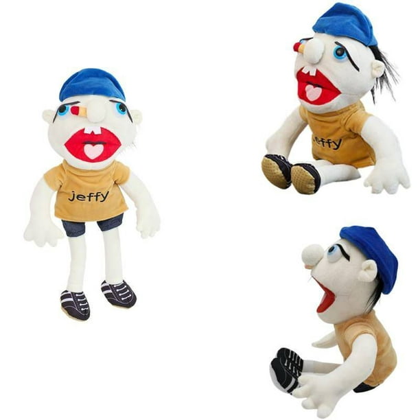 Jeffy Puppet Poupée en peluche, marionnette à main en peluche