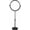 No Light-black, variant on 19 Inch Tall Makeup Mirror with 10X Magnification, Make up Mirror 8 Inch Double-Sided, Table Mirror with Pedestal for Shaving, Standing Mirror Height Adjustable Chrome Finish (8 Inch, 10X)
