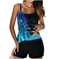 thumbnail image 2 of Yotami Tankini Top for Women with Boyshorts Floral Print Tankini Set with Removable Padded, High Waisted Bathing Suits for Athletic, Multicolor, 2 of 4