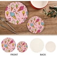 thumbnail image 4 of SKYSONIC Cute Ice Cream Love Pot Holders Trivets, 2 Pcs Heat Resistant Trivets,Summer Yummy Cotton Thread Weave Mats for Hot Pads Pans Pot Bowl Teapot for Kitchen Decor, 4 of 6