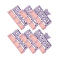 thumbnail image 1 of Juego de 6 pinzas para el cabello, rulos para permanente, herramientas profesionales de peluquería para uso doméstico. Morado pequeño, 1 of 9