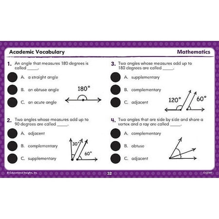 Hot Dots Academic Vocabulary Cards, Grades 4–6