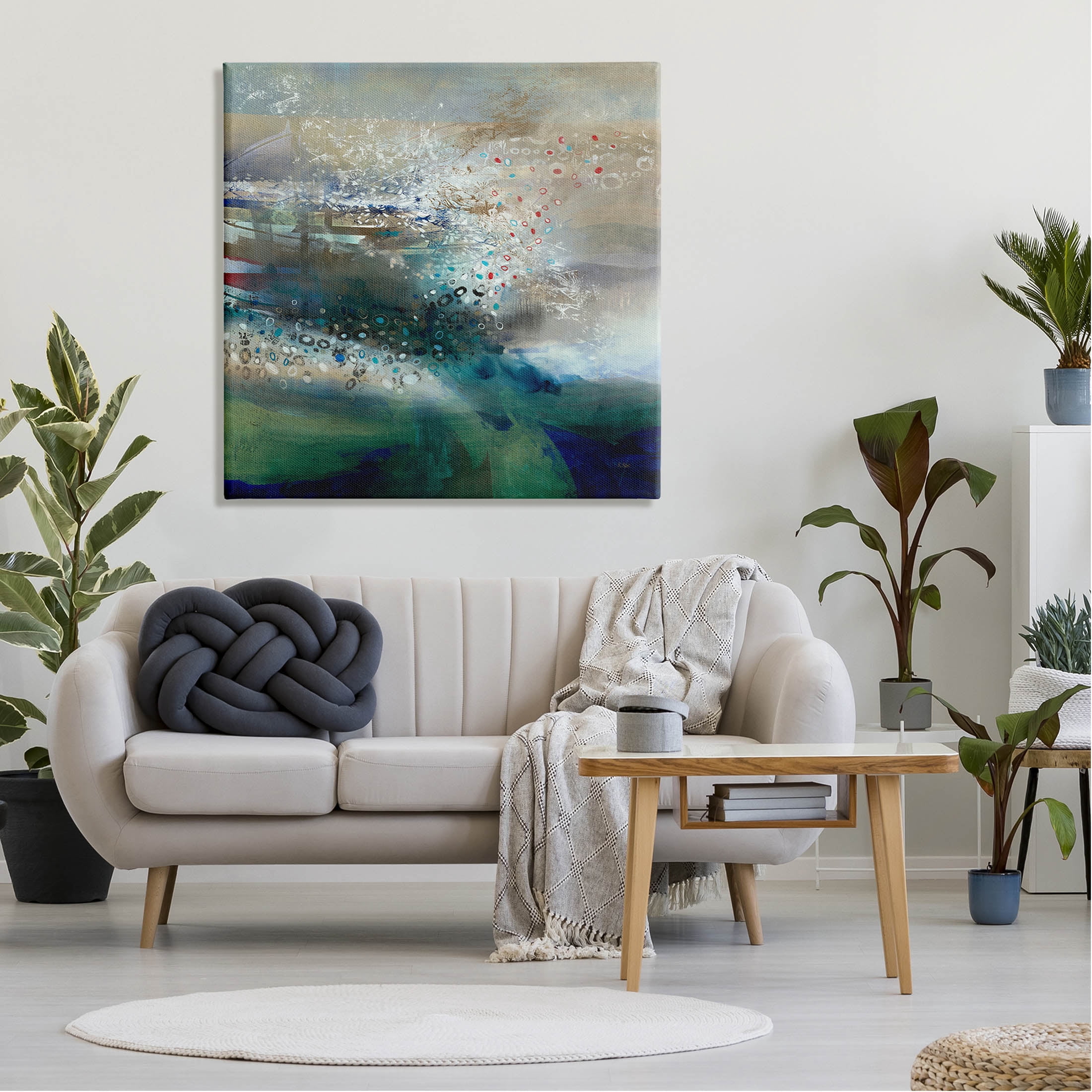 Stupell Industries Layered Circular Pattern Collage Graphic Art Gallery Wrapped Canvas Print Wall Art, Design by K. Nari