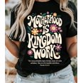 thumbnail image 1 of Retro Maternité Est Royaume T-Shirt de Travail, Maman Chrétienne T-Shirt, Encourageant Maman Col Rond, g - comme sur l'Image - 2TG, 1 of 2