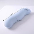 thumbnail image 3 of ZhangC Pea Pod Body Pillow for Side Sleepers, 41 Inch Ergonomic Cooling Memory Foam Leg Support Pillow with Ice Silk Cover, Blue Maternity Side Sleeping Aid for Hips and Back Relief, 3 of 4