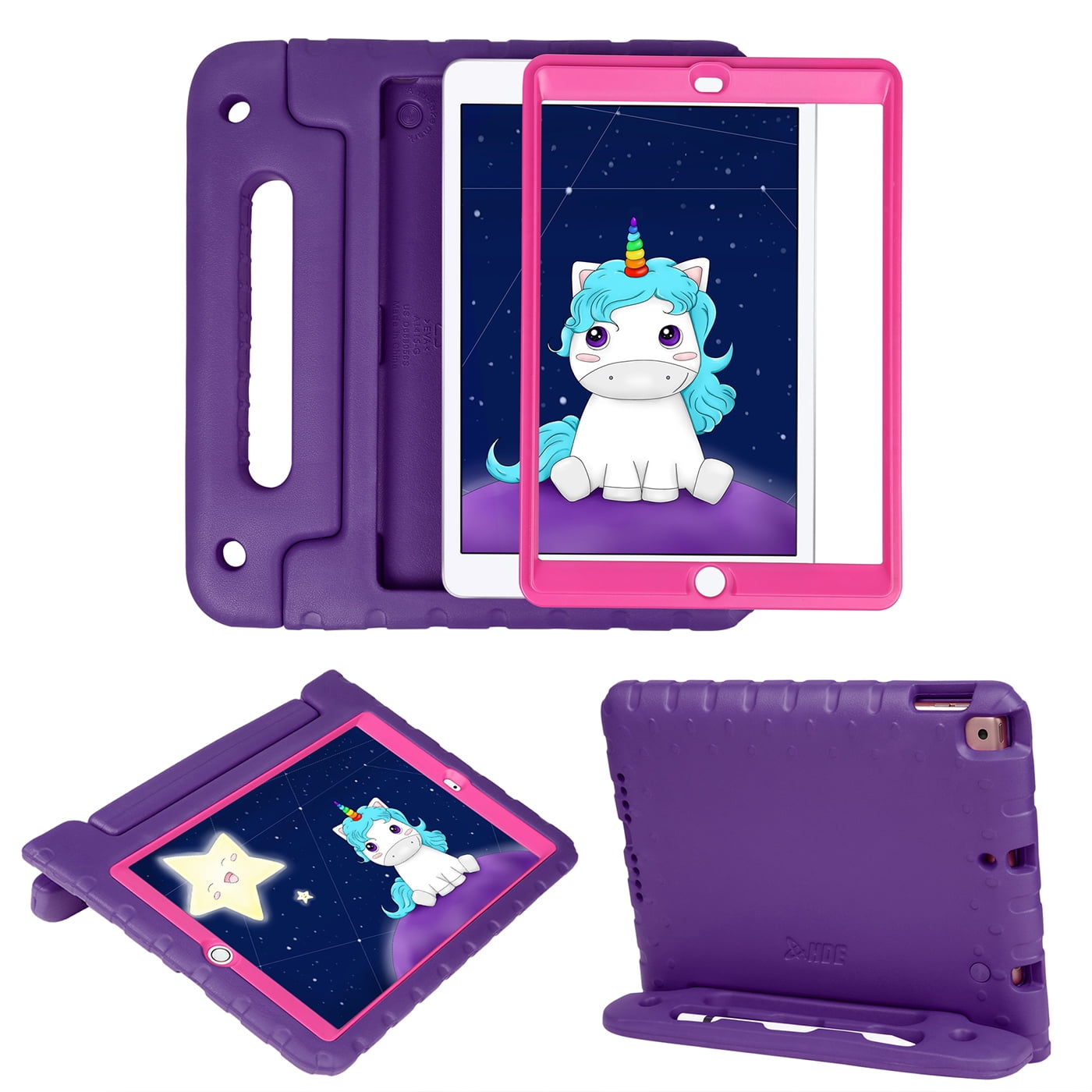 HDE Kids iPad Case with Built-In Screen Protector for 2021 9th Generation iPad 10.2 Inch, 2020 8th Gen, 2019 7th Gen - Green