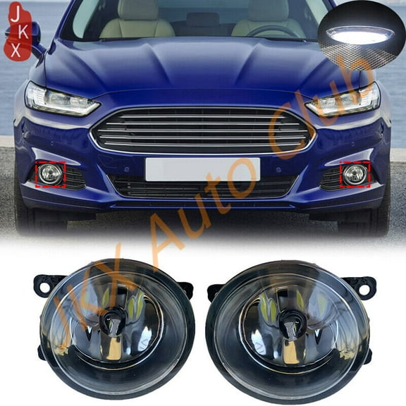 Pair Front Bumper LED Fog Lights Lamps g Fit For Ford Fusion 2013 2014 2015 2016
