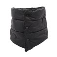 thumbnail image 2 of Bufanda de invierno sólida, cálida, suave, impermeable, con cuello brillante para mujer para deportes al aire libre negro, 2 of 9