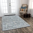 thumbnail image 3 of Alora Decor Radiant 5' x 8' Classic Gray/Silver Hybrid Area Rug, 3 of 4