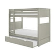 thumbnail image 2 of Camaflexi Twin over Twin Bunk Bed with Twin Trundle - Panel Headboard - Grey Finish, 2 of 5