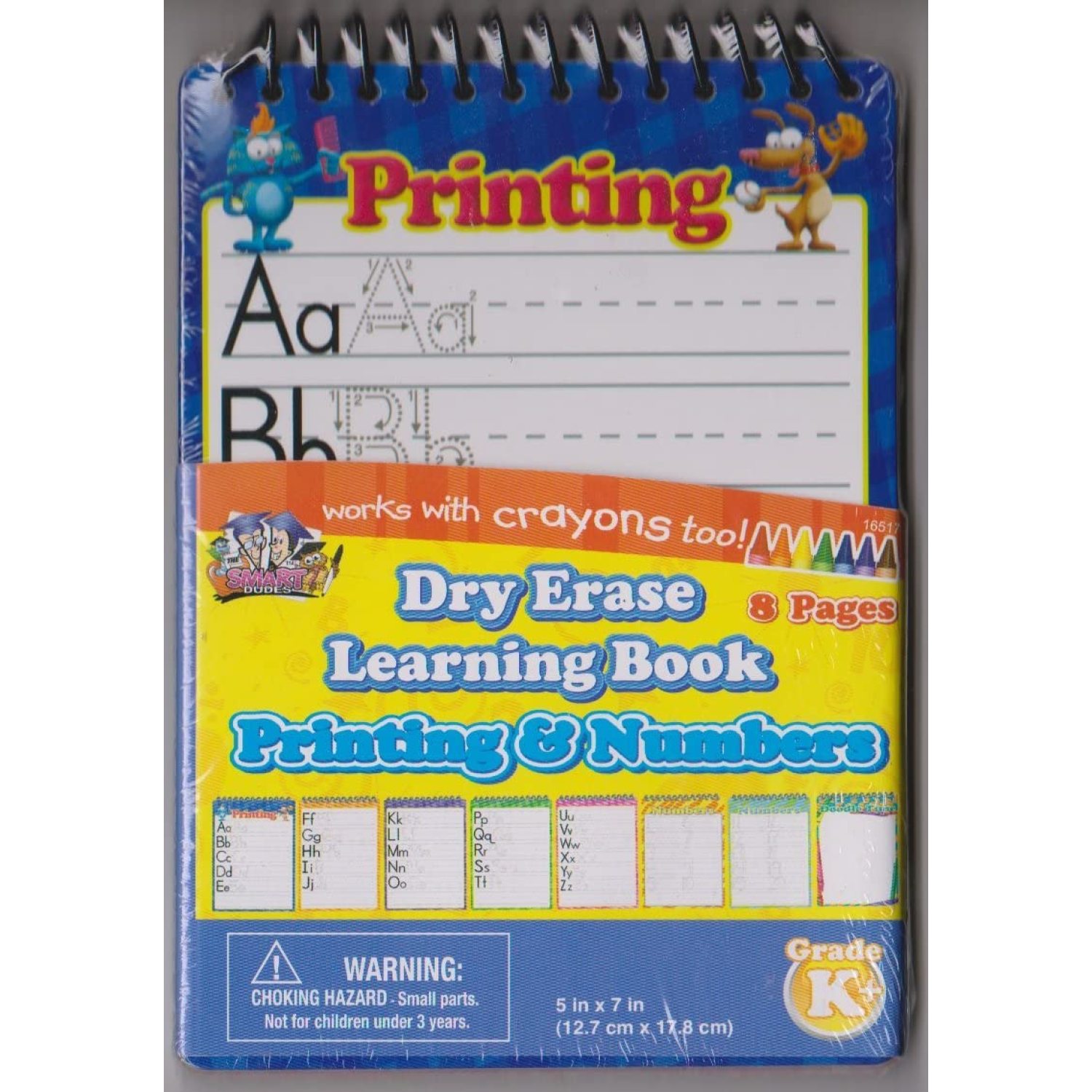 Dry Erase Learning Book Printing and Numbers (Qty 1)