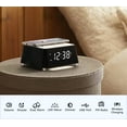 Alarm Clock with Wireless Charging, Clock Radio with Bluetooth Speaker