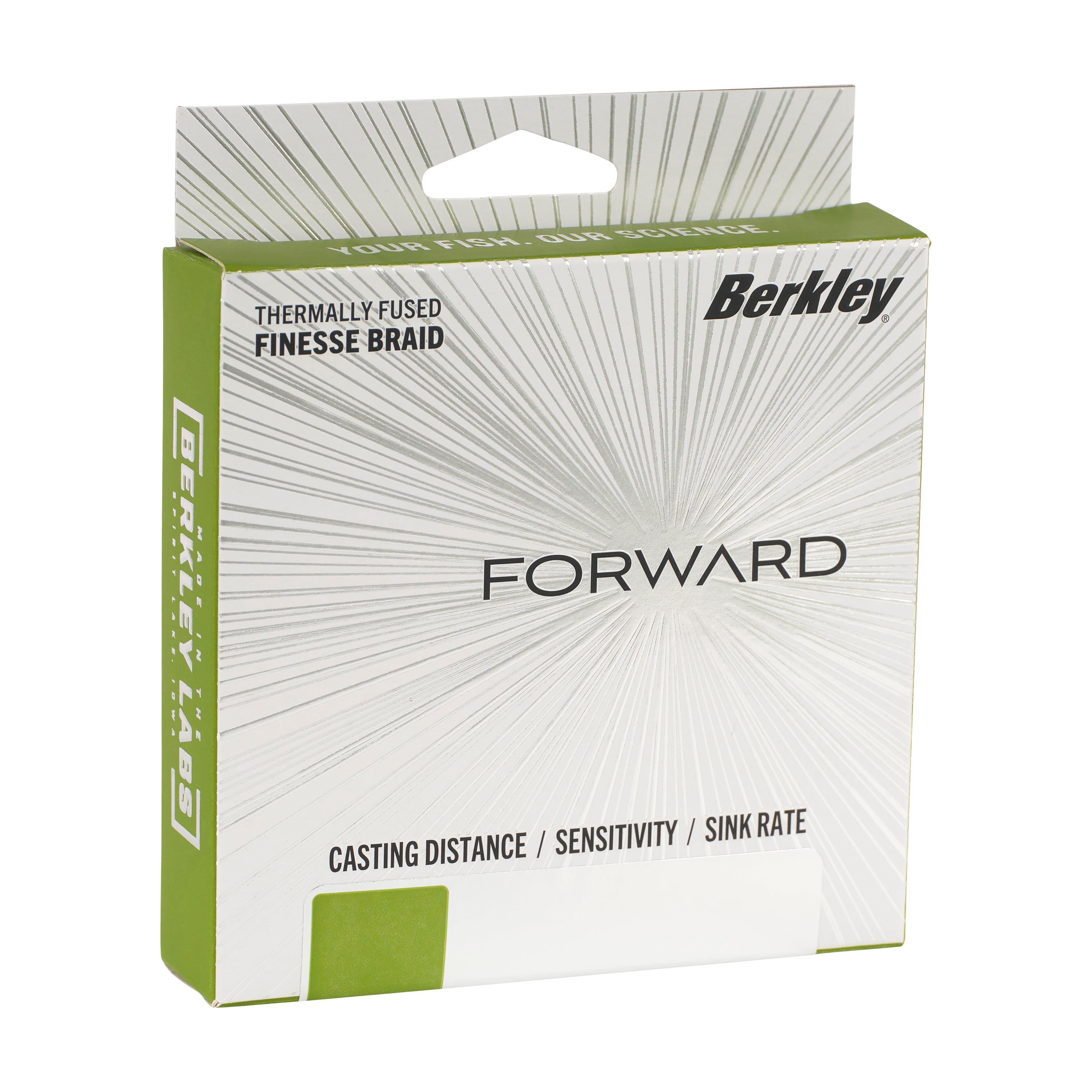 Berkley Forward Braid Fishing Line, Low-Vis Green, 8 lb Test Strength, 150 yd