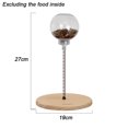 thumbnail image 2 of Plateau Tournant en Bois Massif pour Nourriture de Chat, Ressort Automatique pour Collation, 2 of 5