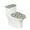 Small Floral Pattern, variant on HELLHERO Flowers Pattern Toilet Dust Cover Set Elastic Edge Toilet Top Cover Set & Set of 2 Universal Fits All Toilet Shapes
