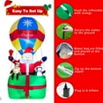 thumbnail image 6 of Yexmas 9FT Inflatable Christmas Santa Claus in Hot Air Balloon , Prelit Christmas Decoration with LED Lights for Holiday/Party/Xmas/Yard/Garden, 6 of 9