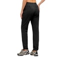 thumbnail image 4 of AWXNJUX Sweatpants Women Women's Cargo Hiking Pants Outdoor Water Upf 50+ Long Pants With Zipper Up Pocket Women’S Pants Womens Pants Casual Palazzo Pants (Black,L), 4 of 5