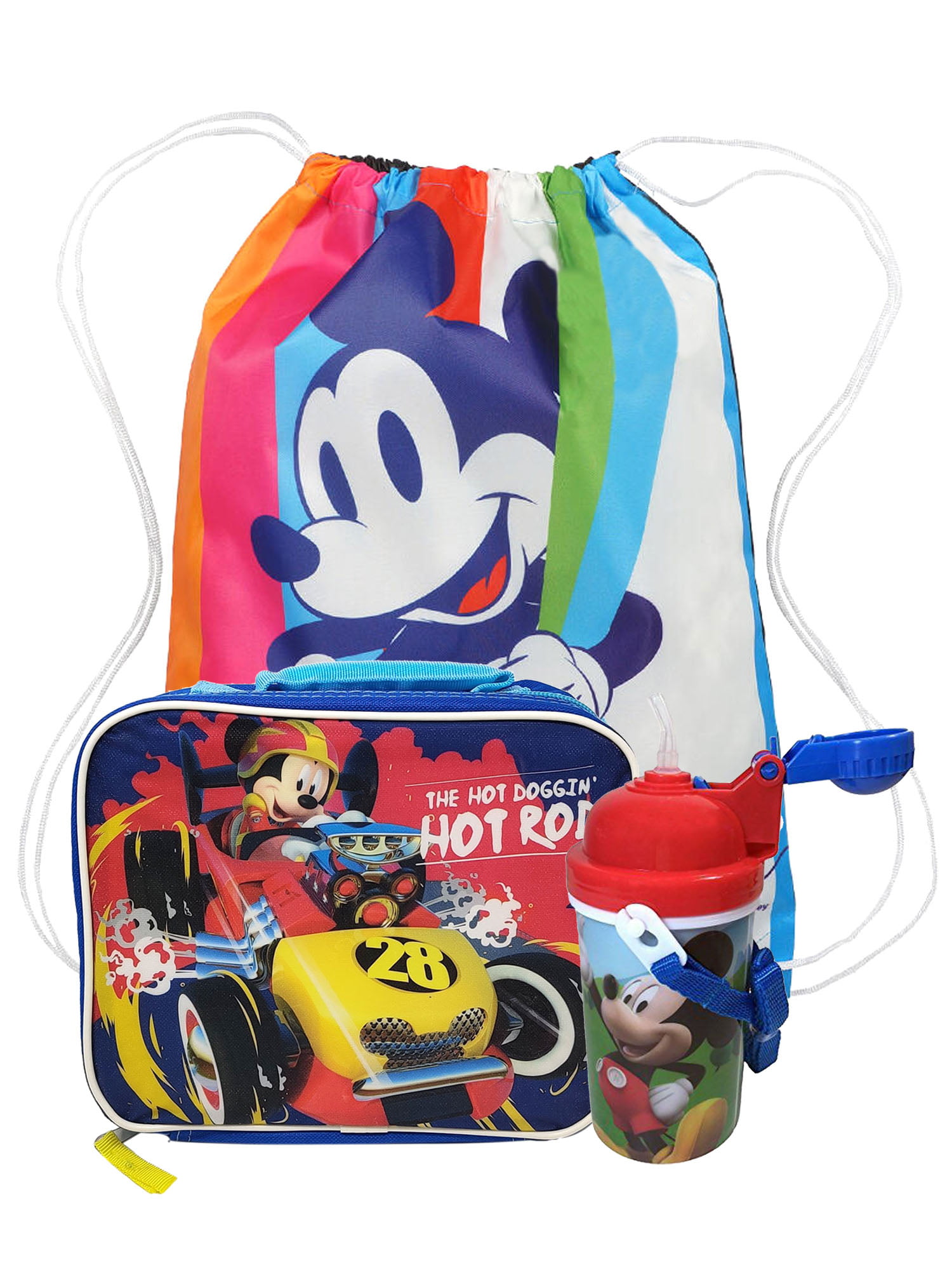Insulated Lunch Bag With Adjustable Shoulder Strap or Carry Handle Mickey Mouse for sale online
