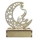 thumbnail image 1 of leyfeng Artesanías de madera LED de madera ahuecada Moon Light Table Supplies Home Party Festival Decoración, 1 of 8